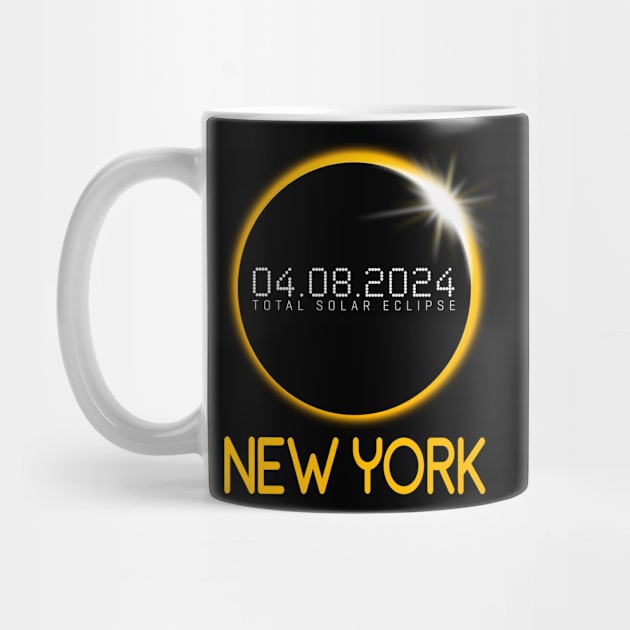 NEW YORK Totality Total Solar Eclipse April 8 2024 by TeeaxArt